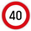 Sebesség korlátozás 40