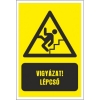 Vigyázat! Lépcső!