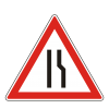 Útszűkület jobb oldalon