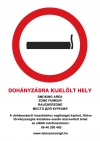 Dohányzásra kijelölt hely tábla