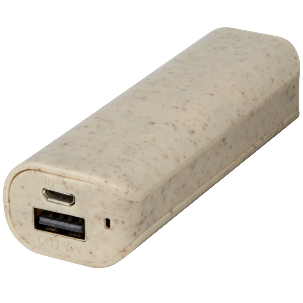 Yoko 1200 MAH powerbank szalmából bézs
